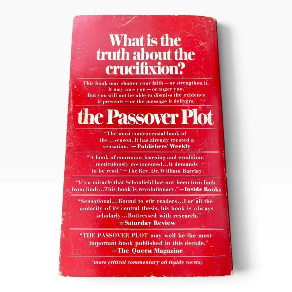 The Passover Plot by Dr. Hugh J. Schonfield Bantam Book 1967 Paperback Vintage